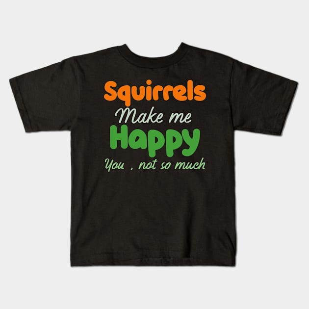 squirrels Kids T-Shirt by Design stars 5